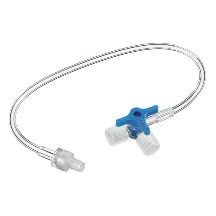B.Braun Discofix 3 way robinet cu extensie 10cm - 10 buc.