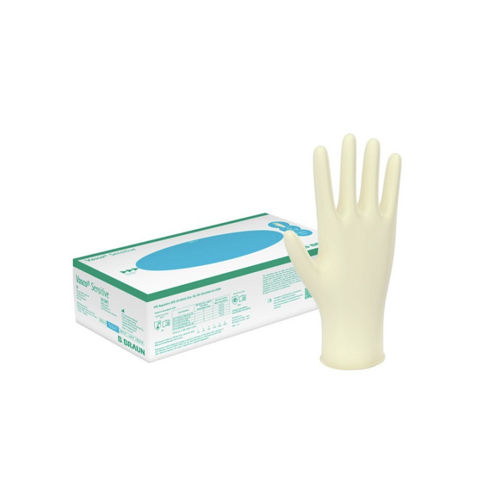 Vasco Sensitive puderfria latexhandskar - M - 100 st.