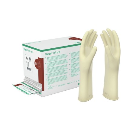 Vasco op eco steriele chirurgische handschoenen gemaakt van poedervrije latex - 6,5 - 40 st.