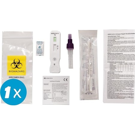 Prueba rápida de hisopo wizbiotech covid 19 para uso doméstico