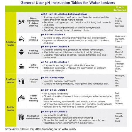 Ionizador de agua sobre fregadero it-588 touch con 5 electrodos