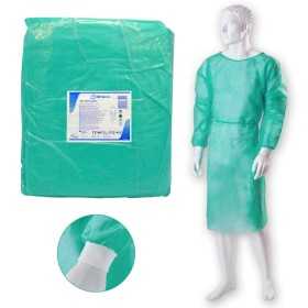 Blouse jetable non stérile en tissu non tissé Vert BETAtex - 10 pcs.