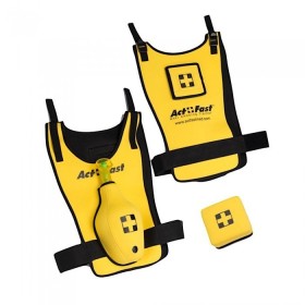 Act+Fast Anti Choking Trainer Gilet d’entraînement à la manœuvre Heimlich pédiatrique jaune