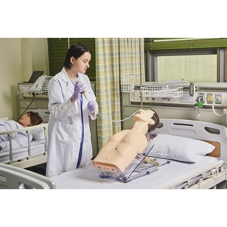 Simulatore medico gestione alimentazione assistita, peg, sondino nasogastrico e tracheotomia