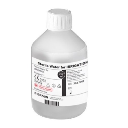 Solution d'irrigation stérile ecotainer aqua 250 ml - 12 unités.