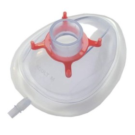 Disposable anesthesia mask tg. 4 - adult - red