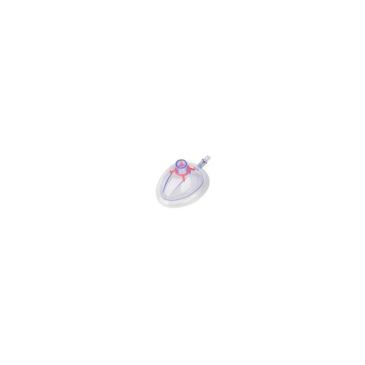 Disposable anesthesia mask, size 1, infant, pink