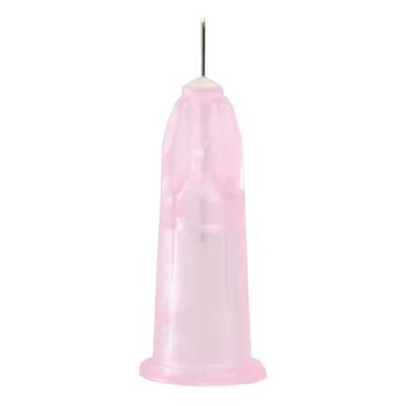 Aguja de mesoterapia luer 32g 0,23x6 mm - rosa - pack 100 uds.