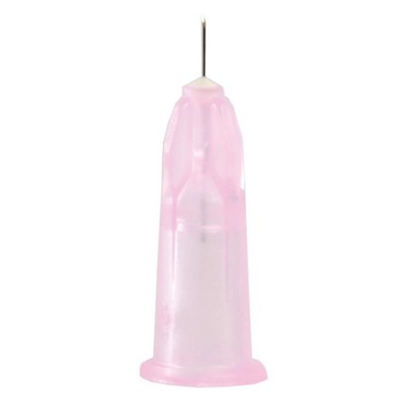 Mesoterapi-nåle-luer 32g 0,23x6 mm - lyserød - pakke 100 stk.