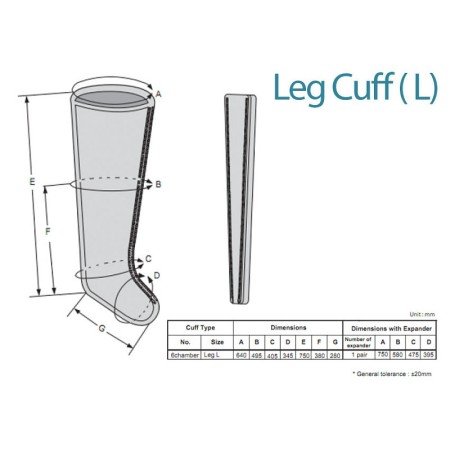 6-chamber leg l - replacement for code 28441