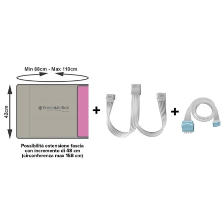 Kit estetica pressoestetica joysense 2.0 e 3.0 (fascia addominali/glutei + connettore singolo + sdoppiatore)