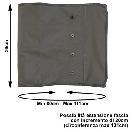 Abdominal band (without connector) for pressomassage