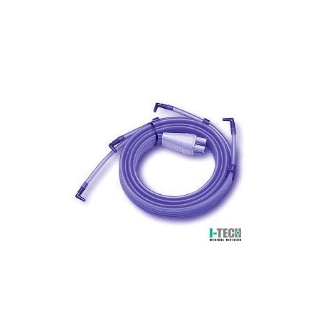 I-tech 4-tube connector with 4 terminations for pressotherapy