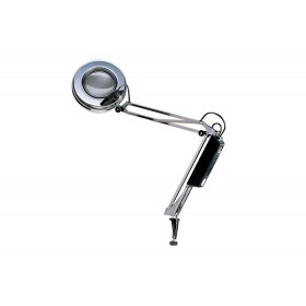 Lámpara con lente biconvexa y bombilla fluorescente - lente bifocal 3+7,5dt