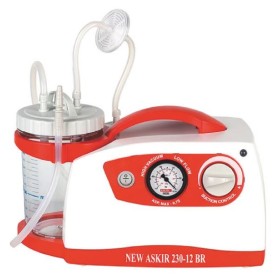 Ny askir 230/12v br kirurgisk sug - med batteri - 1 liters burk re 310211