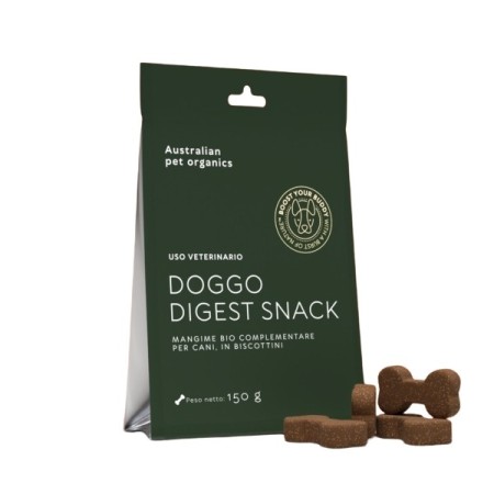 Mangime complementare per cani, biologico doggo digest - formato in biscottini 150g