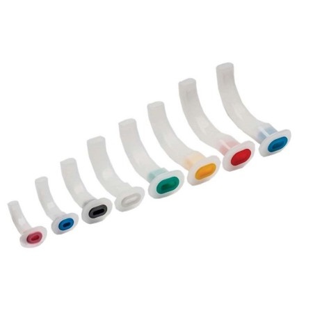 Cánulas guedel estériles tamaño 2 - 80 mm - junior (verde) - paquete de 1 unidad.