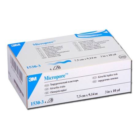 Micropore 3m - h 76 mm x 9,14 m - 4 rotoli