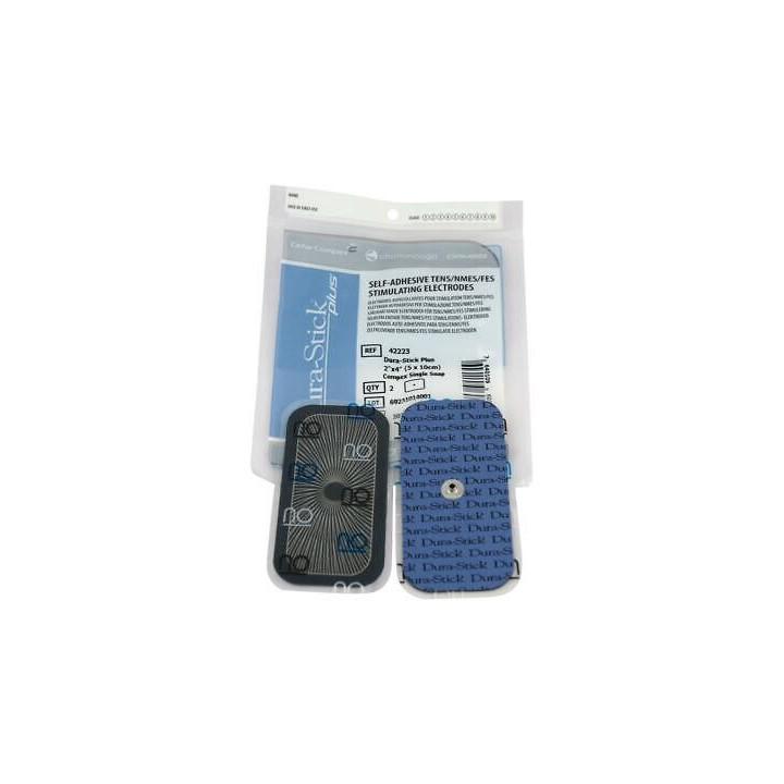 Compex Dura-Stick Plus button electrodes 5x10 cm - 2 pcs.