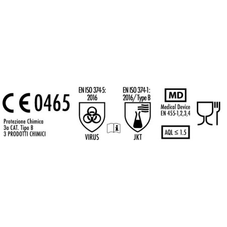 Guanti monouso in nitrile senza polvere emnp - palmpro expert 668 - 100 pz.