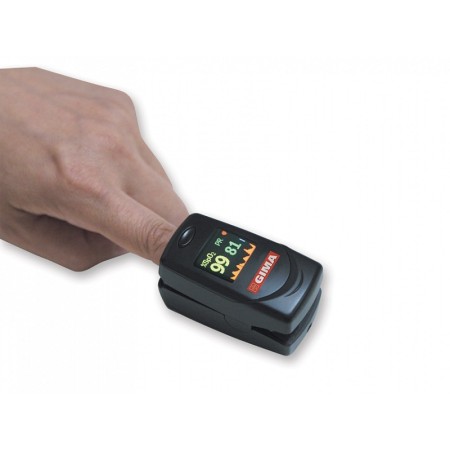 Oxy-6 color finger pulse oximeter
