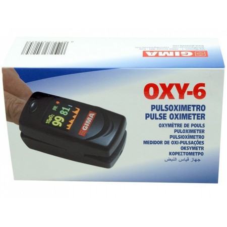 Oxy-6 color finger pulse oximeter