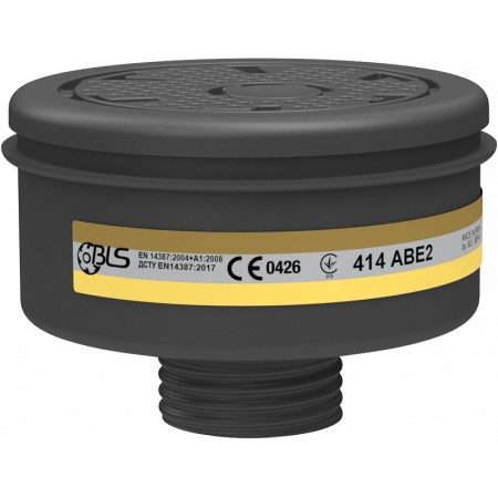 BLS 414 filters with ABE2 protection against organic, inorganic and acid gases and vapours, class 1 - 4 filters RD40 / EN 148-1