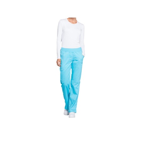 Pantaloni pull-on cherokee revolution - donna l - turchese