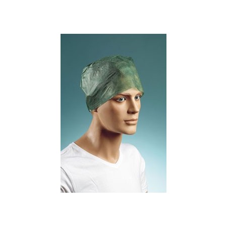 Cappellino con elastico posteriore in tnt morbido e traspirante - 100 pz.