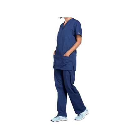 Túnica Cherokee Originals de escote en V - Unisex XL - Azul marino