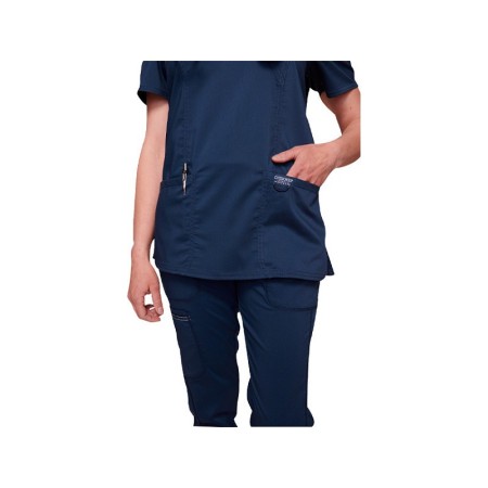 Túnica cruzada falsa cherokee revolution - mujer xxs - azul marino