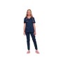 Cherokee revolution faux crisscross tunic - woman m - navy blue