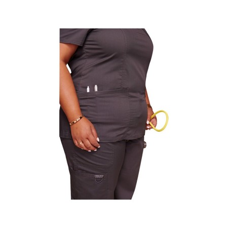 Casacca finto incrocio cherokee revolution - donna xl - color peltro