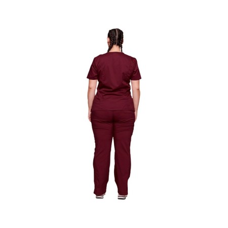 Revolução cherokee túnica de cruz falsa - mulher xs - borgonha