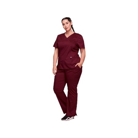 Revolução cherokee túnica de cruz falsa - mulher xs - borgonha