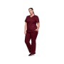 Cherokee revolution tuniek met imitatiekruis - dames xs - bordeaux