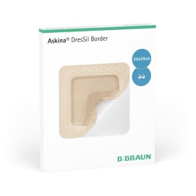 Askina Dressil Border Tri-layer Foam Dressing 10X10Cm - 10 stuks