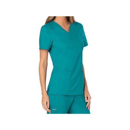 Cherokee revolution faux cross tunic - woman m - tea leaf