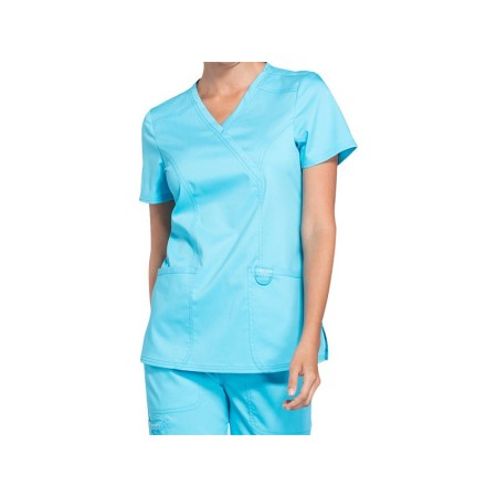 Tunique en fausse croix de la Révolution Cherokee - femme xxs - turquoise
