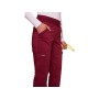 Cherokee revolution pull-on broek - dames xxs - bordeaux