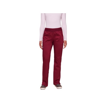 Cherokee revolution pull-on trousers - woman xs - burgundy