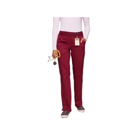 Kalhoty cherokee revolution pull-on - dámské l - burgundské