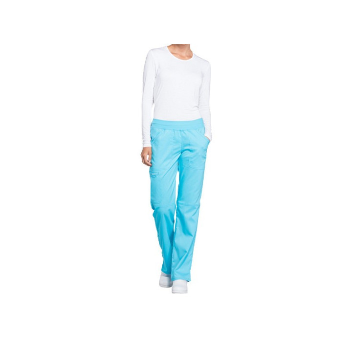 Pantalones Cherokee Revolution de fácil puesta - mujer XL - turquesa