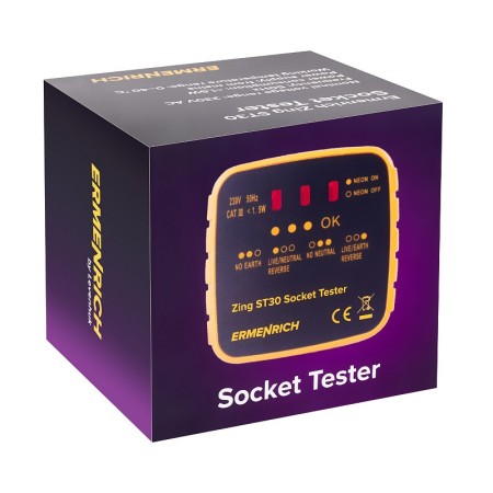Ermenrich zing st30 comprobador de tomas de corriente
