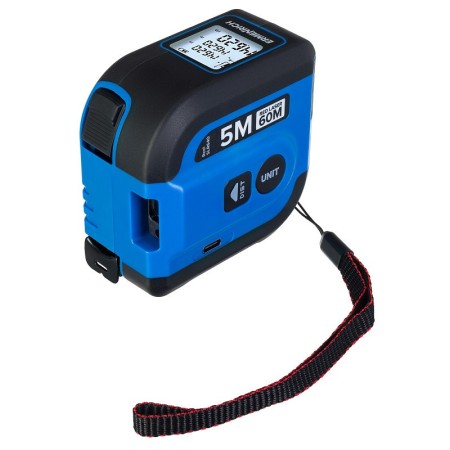 Misuratore laser con flessometro ermenrich reel slr640