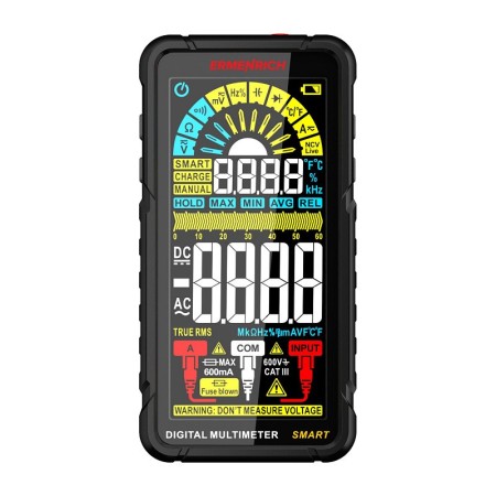 Multímetro digital ermenrich zing tc33