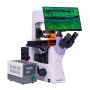 Microscopio a fluorescenza invertito digitale magus lum vd500 lcd