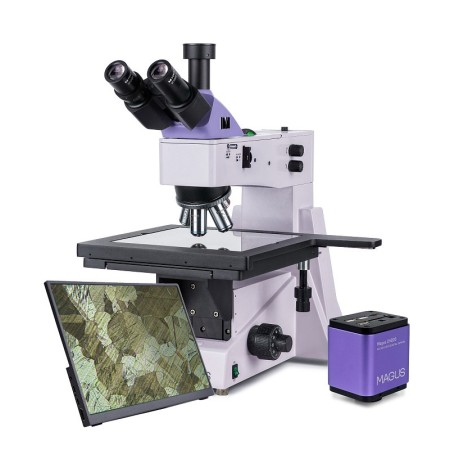 Magus metal d650 lcd digitale metallografische microscoop