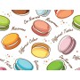Bonnet à motifs - macarones - m