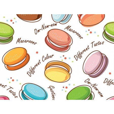 Gemusterte mütze - macarones - m